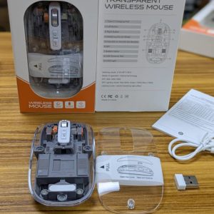 Souris Sans Fil Transparente & Rechargeable