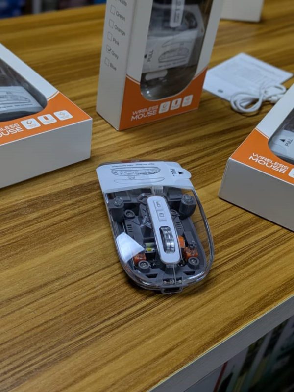 Souris Sans Fil Transparente & Rechargeable – Image 3