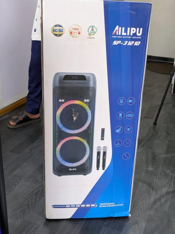 Enceinte Bluetooth Rechargeable AiLIPU SP-3121D avec 2 micros sans fil – Image 2