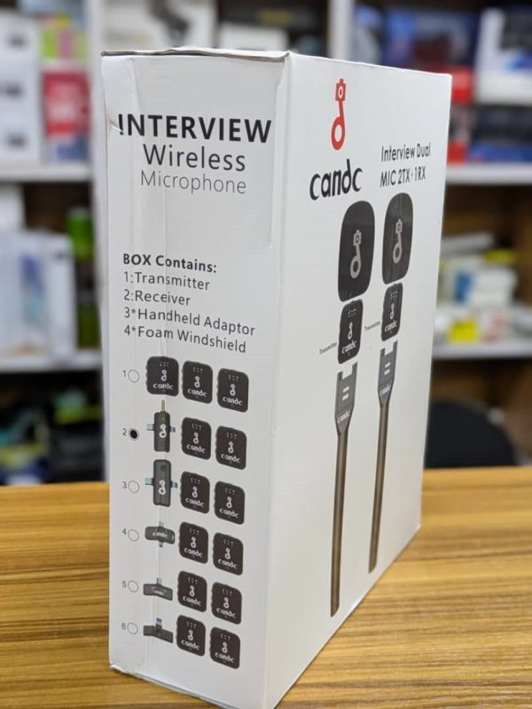 CANDC INTERVIEW – Combo Micro Sans Fil Dual (2 émetteurs + 1 récepteur) – Image 3
