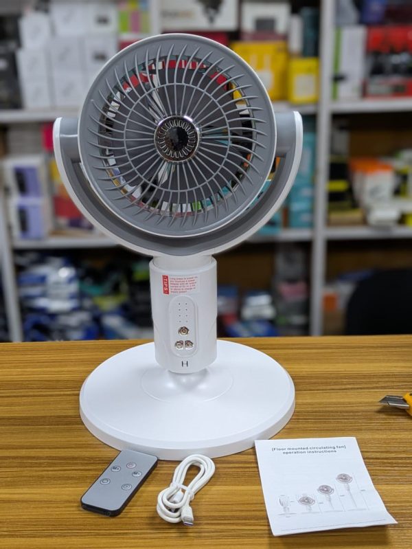 Ventilateur Rechargeable Oscillant Intelligent – Image 2