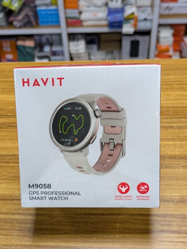 Montre connectée professionnelle d'extérieur Havit M9058 avec écran AMOLED de 1,43" – Image 2