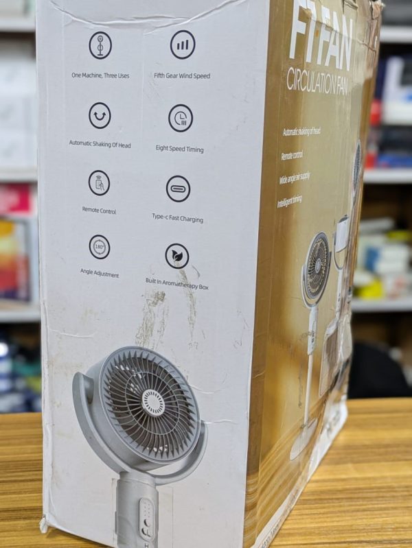 Ventilateur Rechargeable Oscillant Intelligent – Image 7