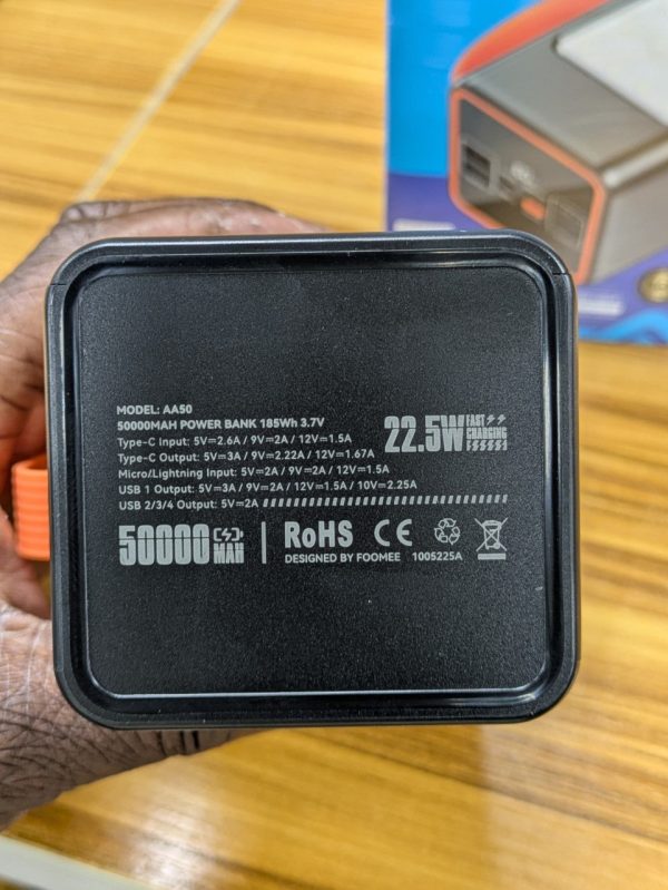 FOOMEE AA50 – Power Bank Haute Capacité 50 000 mAh – Image 6