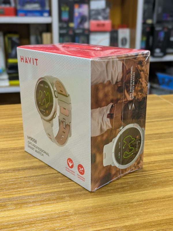 Montre connectée professionnelle d'extérieur Havit M9058 avec écran AMOLED de 1,43" – Image 4