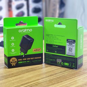 Oraimo PowerCube 12 Sleek 12 W Kit de chargeur mural Double sortie USB Câble Micro-USB