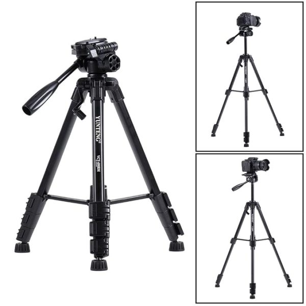 Trépied en aluminium MSC Yunteng avec étui de transport pour reflex numérique (Vct-690, noir) – Image 6