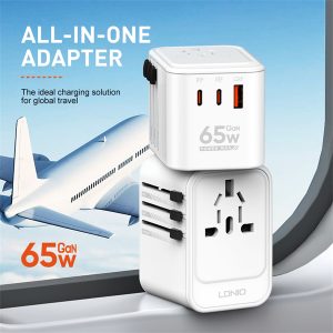 Adaptateur de voyage GaN 3 ports USB 65 W Z6