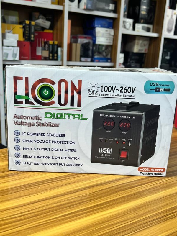 Régulateur Automatique de Tension Numérique ELCON 1000VA