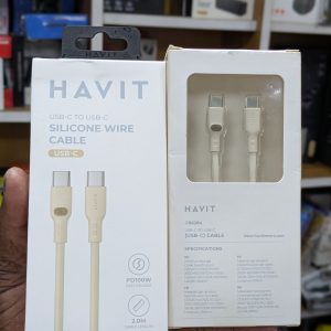 Câble USB-C vers USB-C en silicone HAVIT CB6284, 2 m