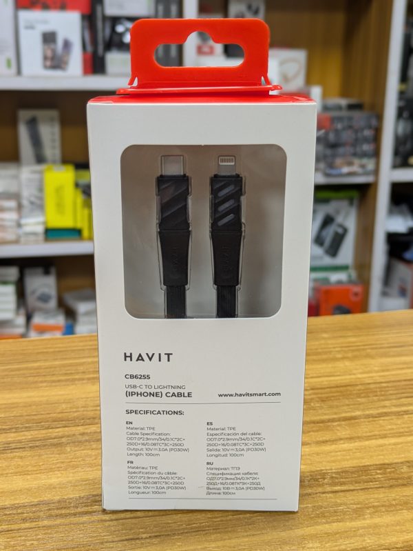 Câble USB-C vers Lightning Havit CB6255 1m – Image 3