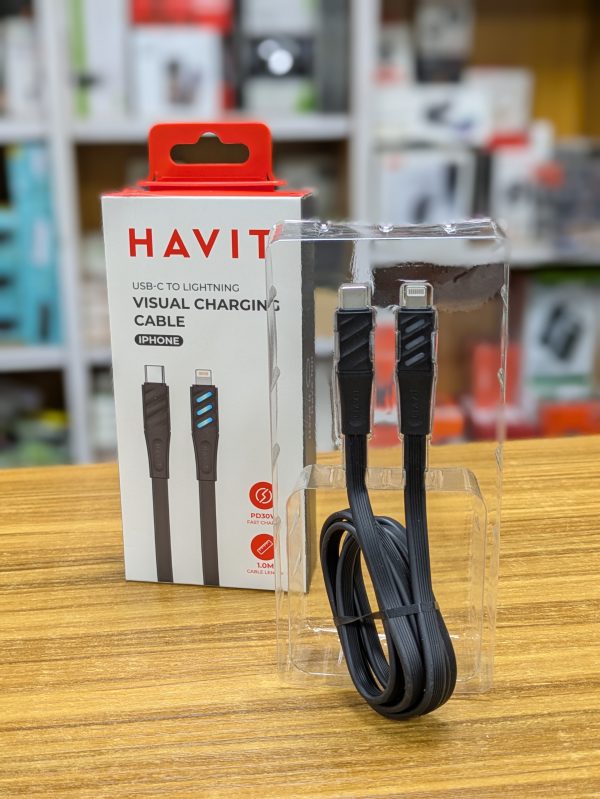 Câble USB-C vers Lightning Havit CB6255 1m – Image 2
