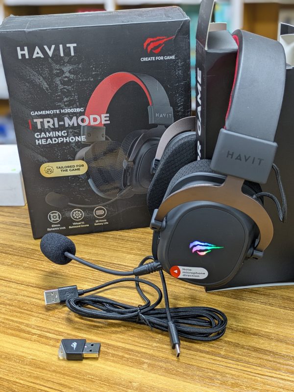 Casque de jeu HAVIT H2002BG – Tri-mode, son immersif et confort optimal – Image 3