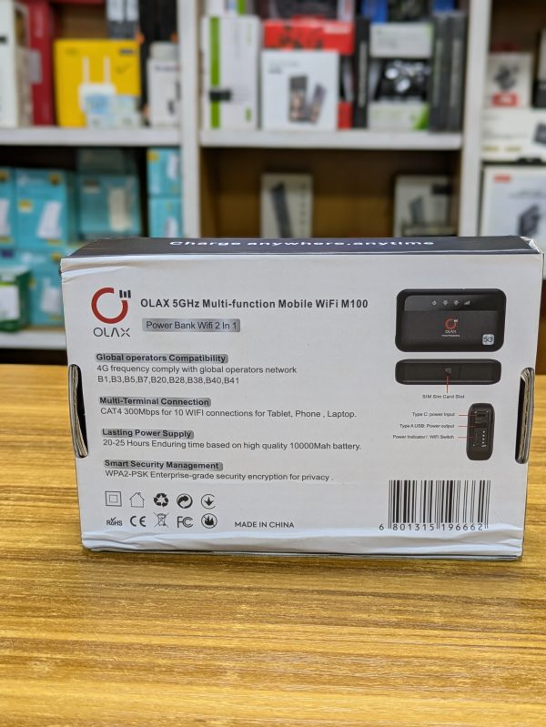 OLAX M100 – Routeur WiFi Mobile 4G & Power Bank 10000mAh – Image 6