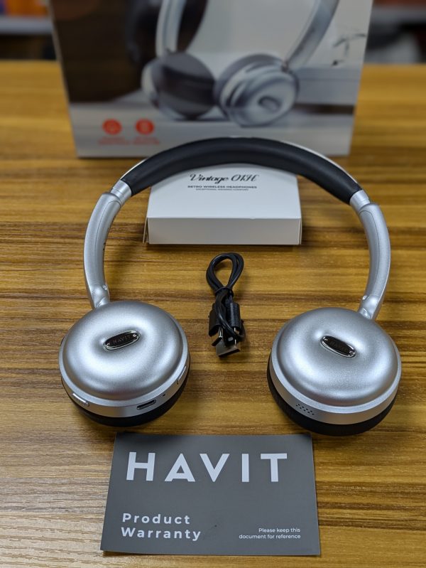Casque Bluetooth supra-auriculaire rétro Havit H616BT – Image 3