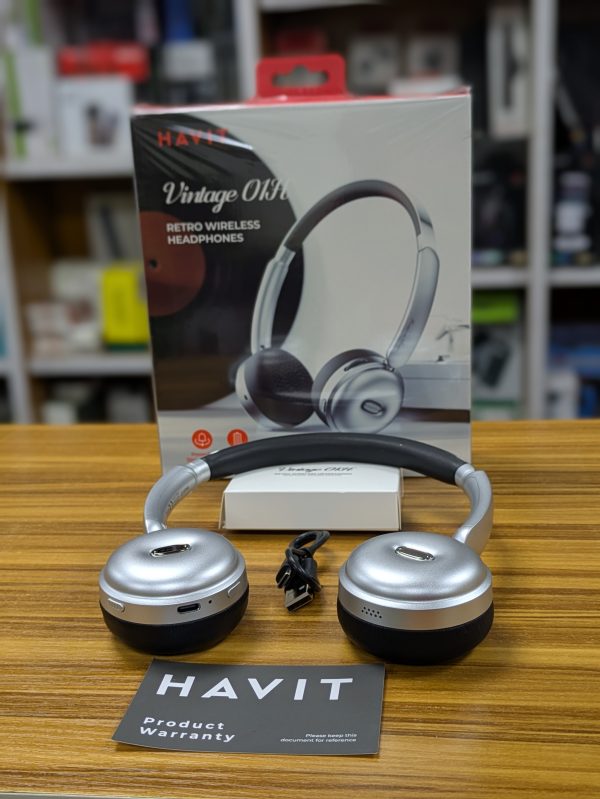 Casque Bluetooth supra-auriculaire rétro Havit H616BT – Image 2