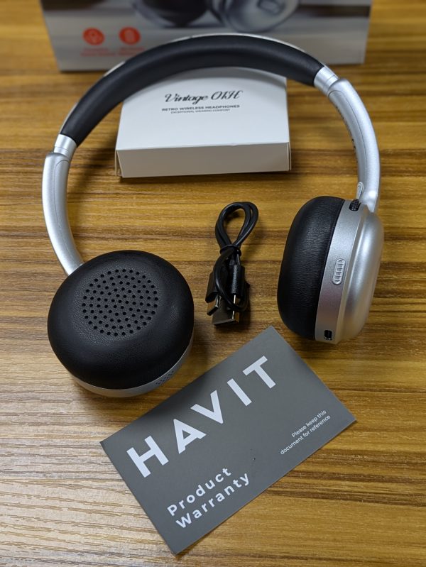 Casque Bluetooth supra-auriculaire rétro Havit H616BT – Image 4