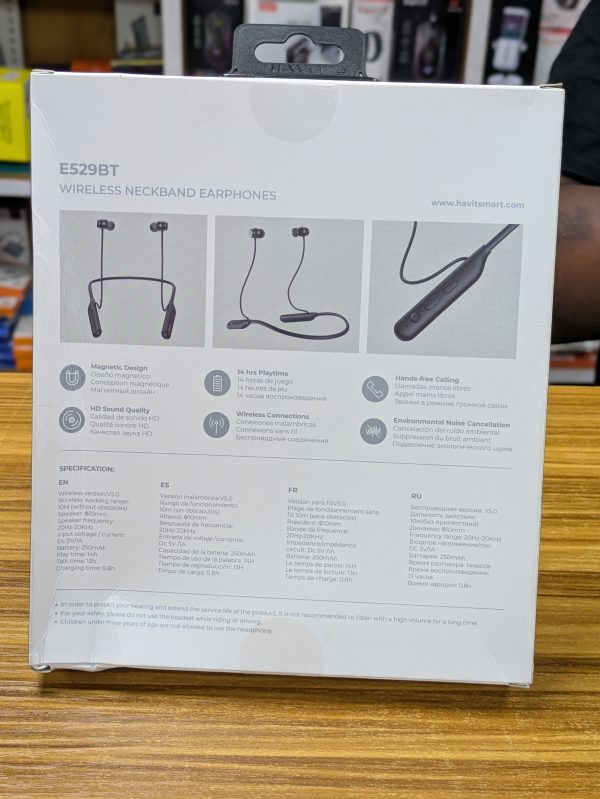 Écouteurs tour de cou sans fil Havit E529BT – Image 4
