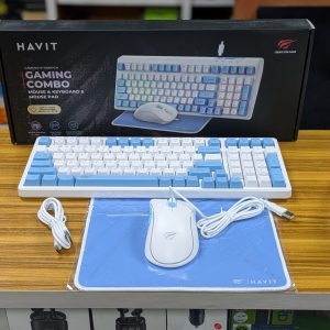 Clavier, souris et tapis de souris Havit Gamenote KB897GCM