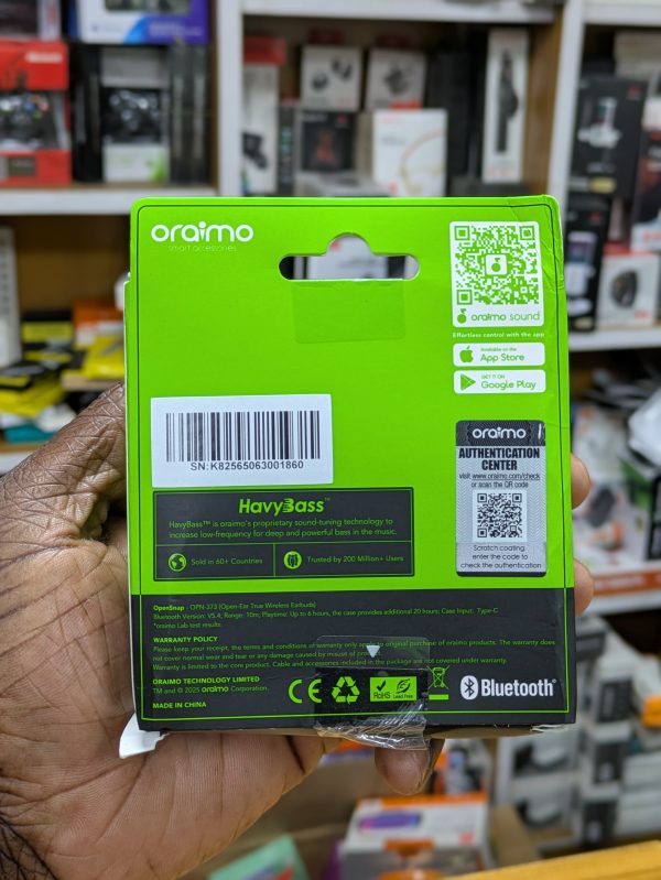 Écouteurs intra-auriculaires sans fil Oraimo OpenSnap Clip-On – Image 2