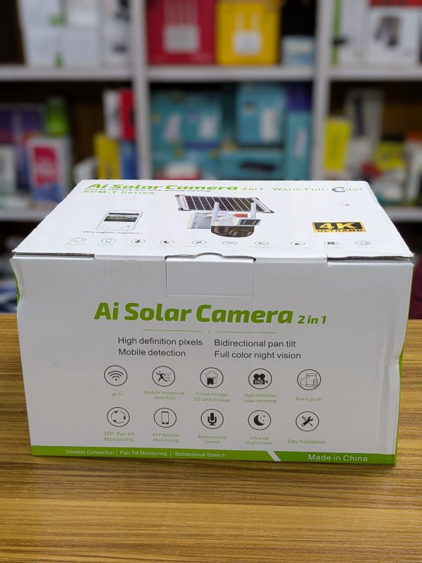 Caméra Solaire 4K Ultra HD - Vision Nocturne Couleur Wifi – Image 2