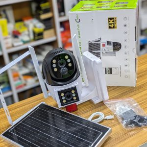 Caméra Solaire 4K Ultra HD - Vision Nocturne Couleur Wifi