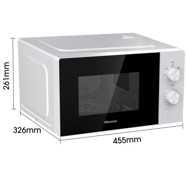 Micro-ondes Hisense H20MOWS14 – 20L, 700W, Contrôle Mécanique – Image 4