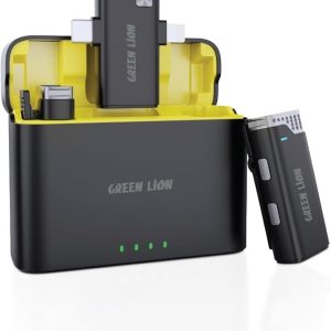 Micro cravate Sans Fil Green Lion 3 en 1 – Type-C | Lightning | AUX