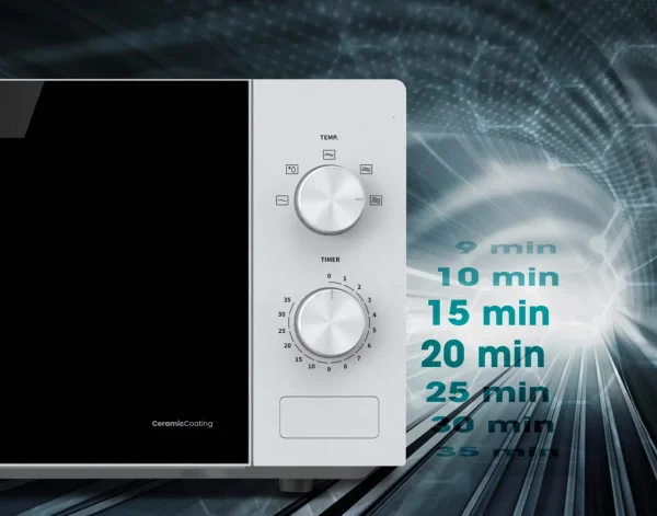 Micro-ondes Hisense H20MOWS14 – 20L, 700W, Contrôle Mécanique – Image 5