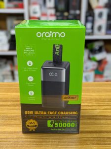Oraimo PowerBank OPB-750SQ PowerJet 501 (50000mAh – 85W Ultra Fast Charging)