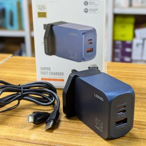 Chargeur LDNIO Ultra-rapide USB-C/A 45 W Q6