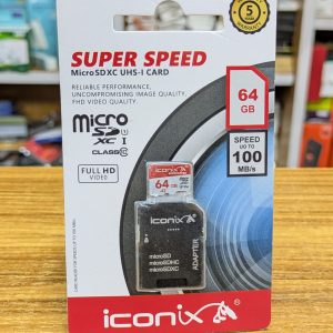 Carte MicroSDHC Iconix 64GB
