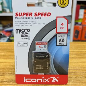 Carte MicroSDHC Iconix 4GB