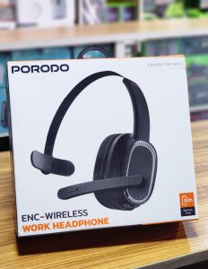 Porodo ENC-Wireless Work Headphone – Le Casque Idéal pour le Travail et le Bureau