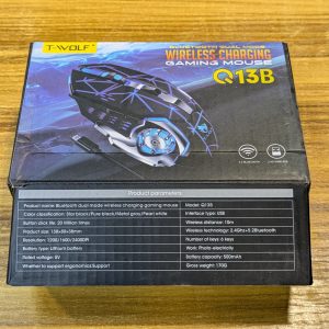 T-WOLF Q13B | Souris Gaming Sans Fil Rechargeable - Mode Double Bluetooth & 2.4GHz