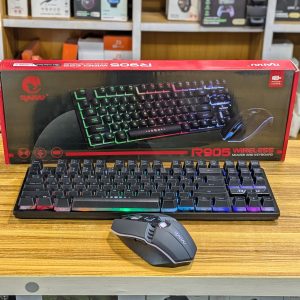 Combo Gaming Sans Fil RAIKU R905 | Clavier Rétroéclairé & Souris Ergonomique Rechargeable