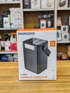 Porodo Lara 80000mAh PowerBank | Haute Capacité & Charge Rapide PD 20W