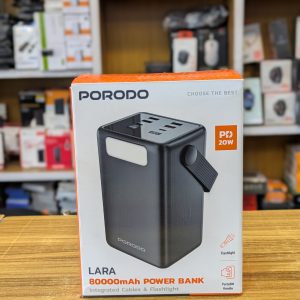 Porodo Lara 80000mAh PowerBank | Haute Capacité & Charge Rapide PD 20W