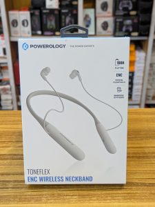 Powerology Toneflex – Écouteurs Sans Fil Neckband avec ENC