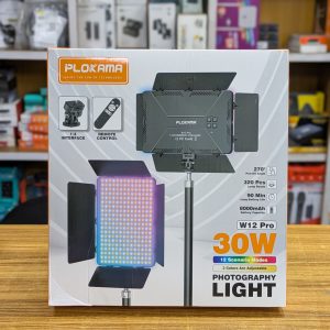 Plokama W12 Pro – Panneau LED de Photographie Professionnel 30W