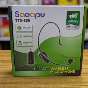 Saeapu TTD-830 – Microphone Serre-tête Sans Fil Professionnel