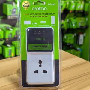Prise de Protection Électrique Oraimo – Anti-Surtension & Sécurité Appareils (220V)