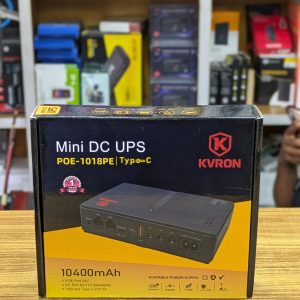 KVRON POE-1018PE – Mini DC UPS 10400mAh avec Port Type-C