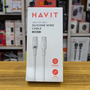 Câble HAVIT CB6280 USB-C vers USB-C – Charge Rapide 100W