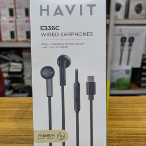 Écouteurs filaires Type-C HAVIT E336C – Son puissant & appels clairs