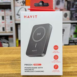 PowerBank Magnétique HAVIT PB5224 – 10000mAh, Charge Sans Fil 15W & PD 20W