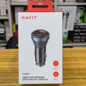 Chargeur Voiture HAVIT CC2017 – 48W, PD 30W & QC 3.0 avec Écran Digital