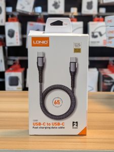 Câble de Charge Rapide USB-C vers USB-C LDNIO LC102 – 65W (2 Mètres)