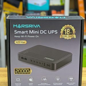 Marsriva KP5 Max – Mini DC UPS 20000mAh (Idéal Routeur / Wi-Fi)