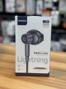 Écouteurs Filaires Lightning Sendem G50P "Iron Man"